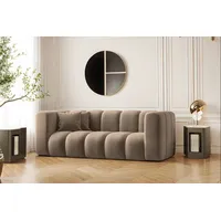 Kaiser Möbel Sofa Couch, Zweisitzer-Sofa Grand Modular Stoff Haga und Salvador, Bequem, modular, viele Farben beige