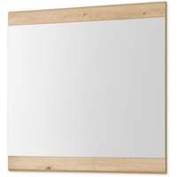Stella Trading Wandspiegel Eiche Artisan - Vielseitig einsetzbarer Spiegel für Flur & Garderobe - 80 x 75 x 2 cm