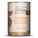 MjAMjAM 6x 400g purer Fleischgenuss saftiges Huhn pur MjAMjAM Hundefutter nass