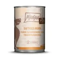 MjAMjAM 6x 400g purer Fleischgenuss saftiges Huhn pur MjAMjAM Hundefutter nass