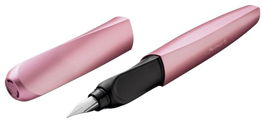 Pelikan Füller 1 Füller P457 Twist für Rechts-& Linkshänder mit M-Feder rose, (1-tlg)