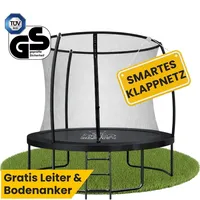 Zero Gravity Outdoor Trampolin 244 cm rund Schwarz