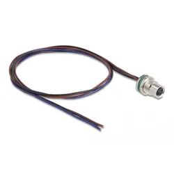 Delock Netzwerkkabel - 3-poliger M8 (W) zu ohne Stecker