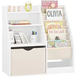 SoBuy Kinderregal KMB119 80 x 80 x 40 cm Kiefer weiß