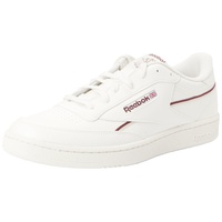 Reebok "Reebok Herren Club C 85 Vegan Sneaker, Chalk/Classic Maroon F23/Stucco, 42.5 EU