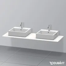 Duravit Konsole XSquare 160x55cm, w g, m 2 Auss, Beck. beids.