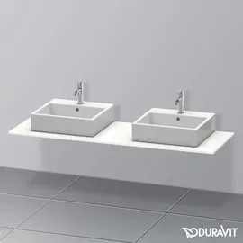 Duravit Konsole XSquare 160x55cm, w g, m 2 Auss, Beck. beids.