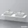 Duravit Konsole XSquare 160x55cm, w g, m 2 Auss, Beck. beids.