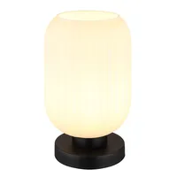 GLOBO Tischlampe Nachttischleuchte Leselampe Wohnzimmerlampe Glas Leseleuchte h 24