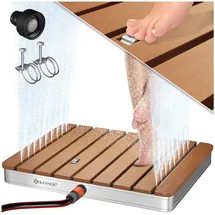 Kesser Gartendusche mit Fußrad eckig 70 x 55 cm braun 23356