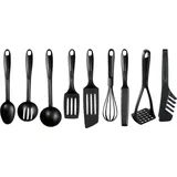 Tefal Küchenutensilien-Set 9-teilig Schwarz Kunststoff