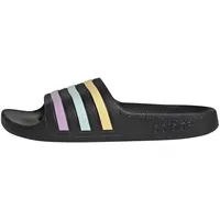 Adidas Adilette Aqua Slides Kids Schiebe-Sandalen, core Black/orange Tint/Halo