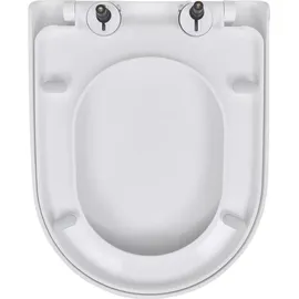 vidaXL Toilettensitz mit Absenkautomatik Weiß
