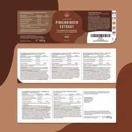 True Nature True Nature® Pinienrindenextrakt Kapseln mit Vitamin C - Vegan & Made in Germany 180 St