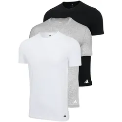 T-Shirt ADIDAS ORIGINALS "T-Shirt Crew Neck Shirt Active Core Cotton 3PK 3er Pack", Herren, Gr. XL, bunt (weiß, schwarz, grau), Obermaterial: 100% Baumwolle CO., Shirts T-Shirt