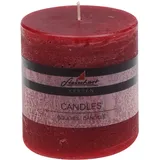 Steinhart Kerzen Raureif Stumpenkerze 100 mm rot