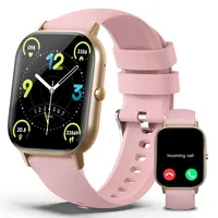 LUIRSAY Smartwatch Damen mit Telefonfunktion, 2.01" TFT Display, Bluetooth 5.3 Anrufen & Musiksteuerung, 100+ Sportmodi, HRV & SPO2, Schlafanalyse, IP68 Wasserdicht Fitness Uhr für Android iOS - Rosa