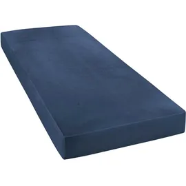 JANINE 5007 Mako-Feinjersey 140 x 200 - 160 x 200 cm marine