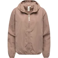 Ragwear Damen, Extraleichte Übergangsjacke Sommerjacke kurz mit Kapuze Vinzie C YOUMODO Mauve Gr. S - S
