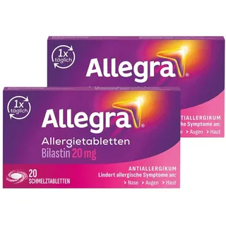 Allegra Allergie & Heuschnupfen Schmelztabletten mit Bilastin
