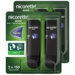 nicorette mint Spray mit Nikotin zur Rauchentwöhnung - 2x2 Stück 4 St