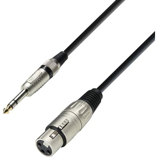 Adam Hall Cables 3 STAR BFV 0300 Symmetrisches Kabel XLR Female auf Klinke TRS | 3 m
