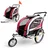 360° drehbarer 2in1 Jogger Silver Frame rot/silber