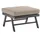 Sieger Auckland Hocker-Tisch Alu eisengrau- Polster Natur 72x72x47cm