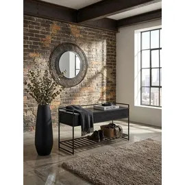 KADIMA DESIGN Sillaro 90 x 38 x 52 cm schwarz / schwarz