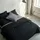 happy friday s.l. Basic Bettbezug Schwarz 200 x 200 cm