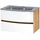 WELLTIME Waschtisch "Kaunas", weiß (matt weiß, wotaneiche, wotaneiche), B:80cm H:56cm T:47cm, Waschtische, Waschtisch, Breite 80 cm, mit Soft-Close Funktion