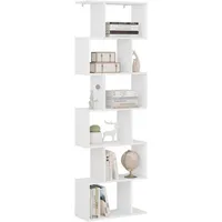 Woltu Bücherregal 60 x 24 x 189,5 cm Weiß