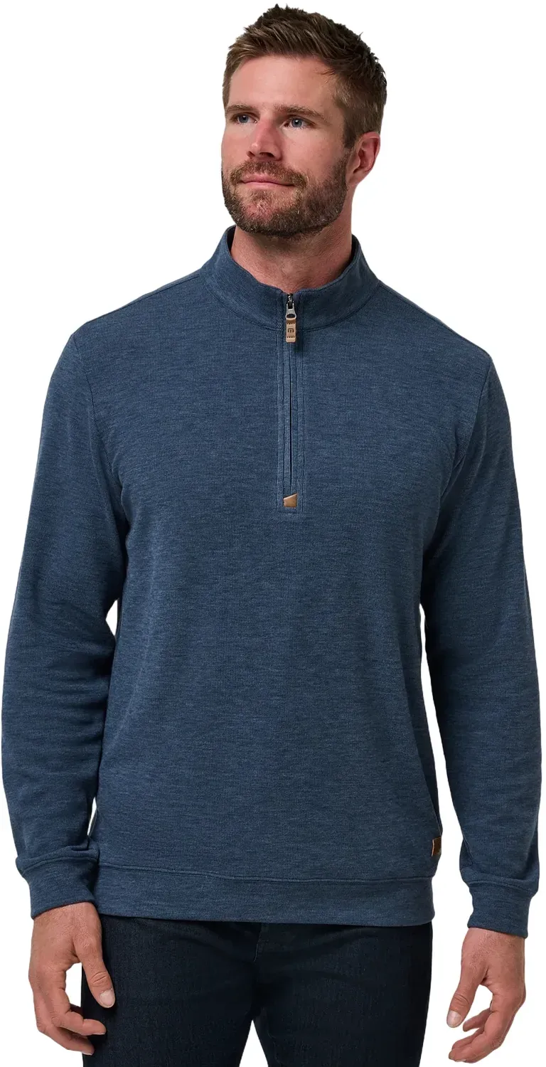 TRAVISMATHEW Pullover Cloud 1/4 Zip, blaugrau