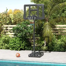 sportnow Basketballständer Schwarz 60 x 90 cm