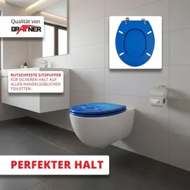 Grafner WC Sitz mit Absenkautomatik Motiv Blue Drop