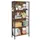 VASAGLE Bücherregal 74 x 30 x 155 cm Braun-Schwarz