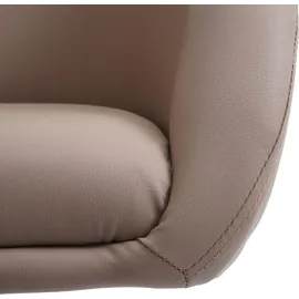Mendler Esszimmerstuhl HWC-F19 Kunstleder taupe
