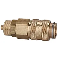 Riegler Schnellverschlusskupplung NW 5, MS blank, Schlauchanschluss 6x4