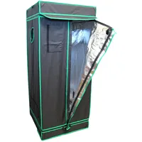 GROWSTERS Growzelt 100x100x200cm, Indoor Grow Tent Reflektierendes Mylar für Hydrokultur, Anbausystem, herausnehmbarer Boden, Homegrowing, Zuchtschrank, Mini-Gewächshaus