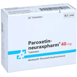 Paroxetin-neuraxpharm 40 mg Tabletten 20 St