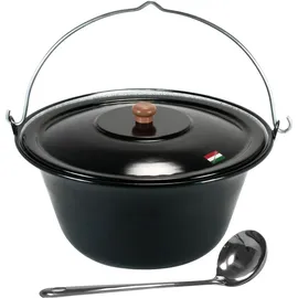 Grillplanet Gulasch Kessel 10 l grau