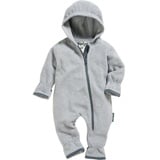 Playshoes Fleece-Overall Jumpsuit, grau/melange, 86