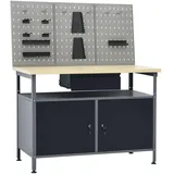 vidaXL, Werkbank + Arbeitsbock, Bishop (60 cm, 120 cm)