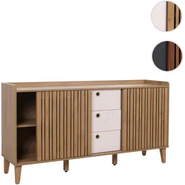 Mendler Sideboard HWC-M48 150 x 81 x 40 cm Beige / Weiß