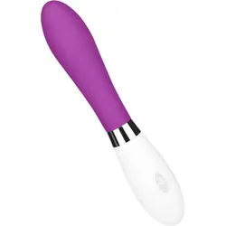 Klassischer Silikon-Vibrator, 20 cm, pink | weiß