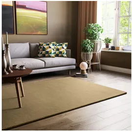 Steffensmeier Gabbeh Teppich Jaipur | 100% Schurwolle | Wohnzimmer | Schlafzimmer | Handtuft | Sand | 120x180 cm