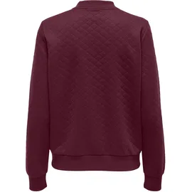 Only Sweatjacke "ONLJOYCE L/S BOMBER SWT NOOS", Damen, Gr. XS, fig, Sweatware;Steppware, Obermaterial: 100% Polyester, regular fit hüftlang, Rundhals, Rippbündchen, Sweatjacken Sweatjacke, Polyester, regular fit