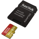 SanDisk microSDXC Extreme 64GB Class 10 160MB/s UHS-I U3 V30 A1 + SD-Adapter