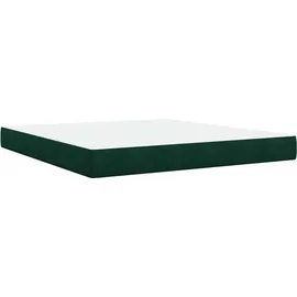 vidaXL Boxspringbett 180 x 200 cm Dunkelgrün