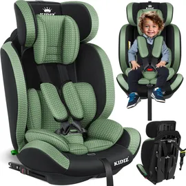 Kidiz KIDIZ® Autokindersitz Triangle Premium Kindersitz Kinderautositz Autositz Sitzschale 9 kg - 36 kg 1-12 Jahre Gruppe 1/2/3 universal zugelassen nach ECE R129/03 mit Isofix
